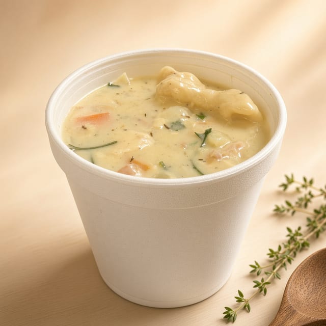 Chicken & Dumpling Soup.