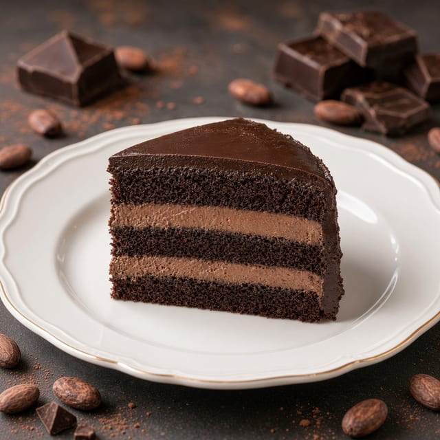 Chocolate Chocolate Mousse Cake.