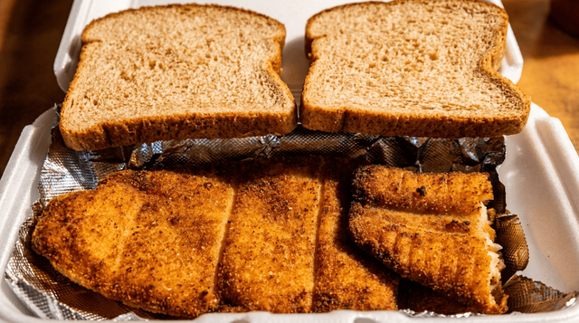 Flounder Sandwich.
